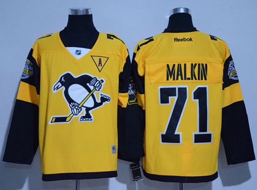 Penguins #71 Evgeni Malkin Gold Stadium Series Stitched NHL Jersey
